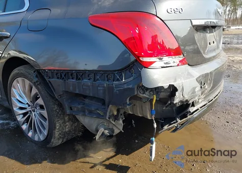 2017 Genesis G90 3.3T Premium z USA, uszkodzony, nr VIN KMHG34JA3HU033627